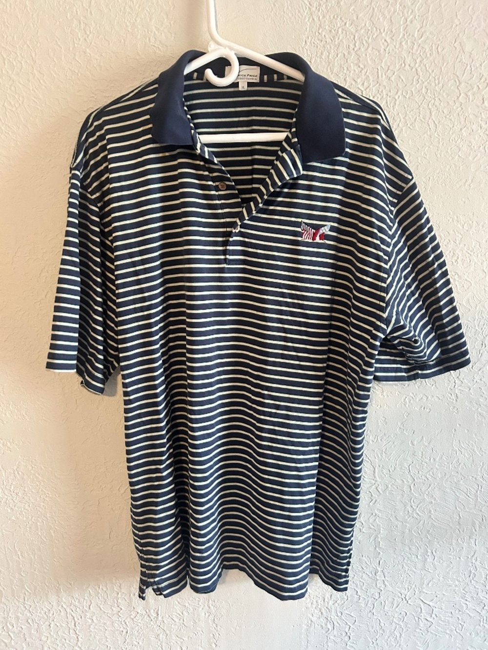 Nick Price Polo with American Flag Logo